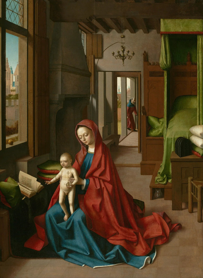 Дева Мария с Младенцем в домашней обстановке - Petrus Christus