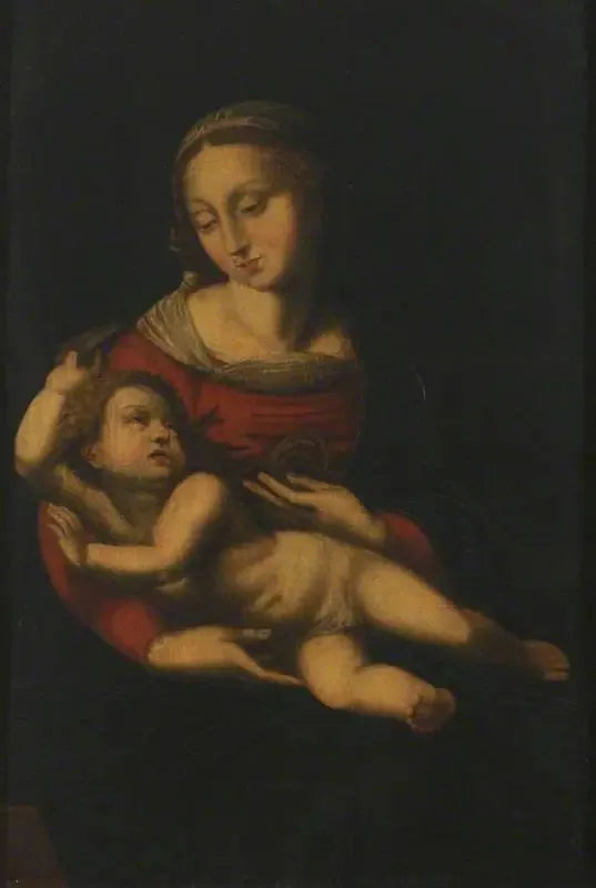 Дева с Младенцем - Рафаэль Санти
