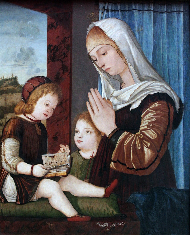 т: Вирджен à l'Enfant - Vittore Carpaccio