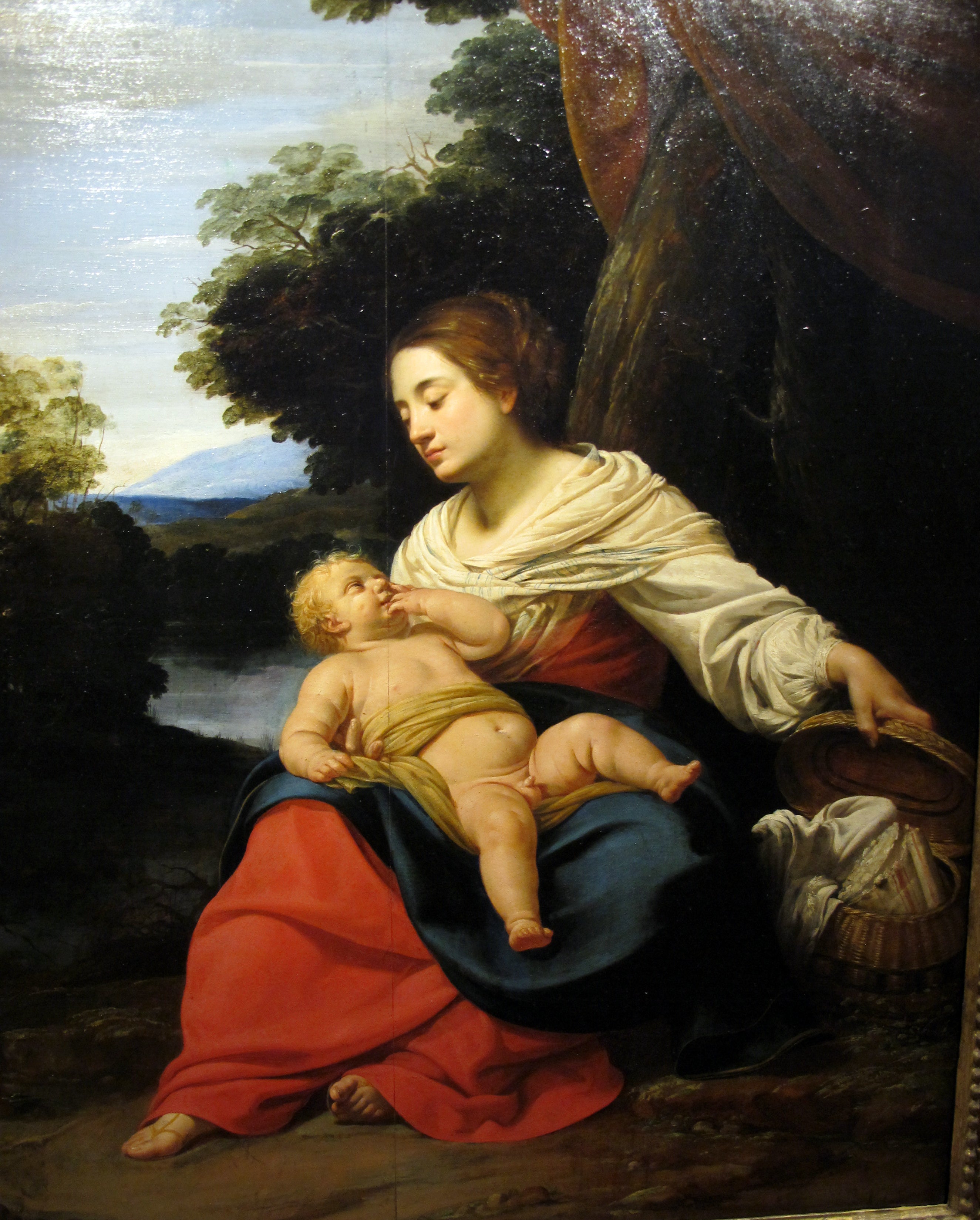 Vierge à la corbeille - Simon Vouet - Alpha Reproduction