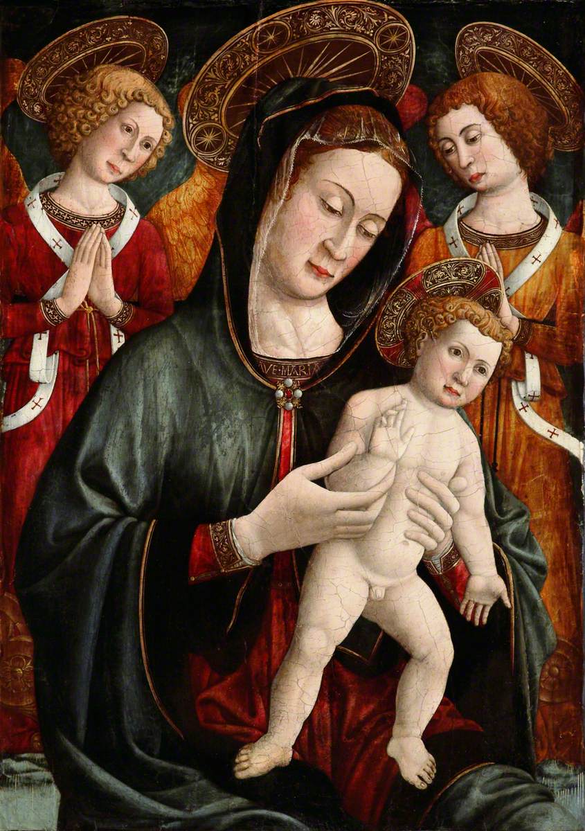 Vierge à l’Enfant avec des anges - Giovanni Francesco da Rimini - Alpha Reproduction