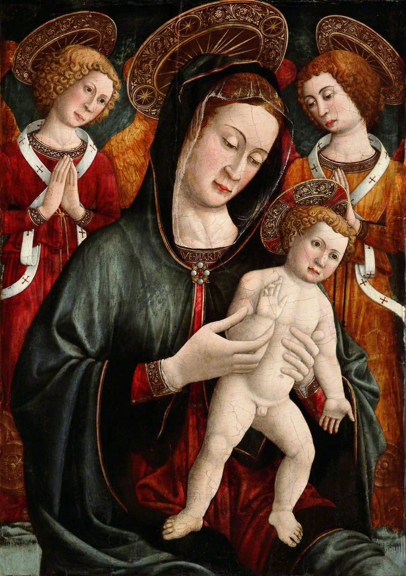 Дева Мария с Младенцем и ангелами - Giovanni Francesco da Rimini