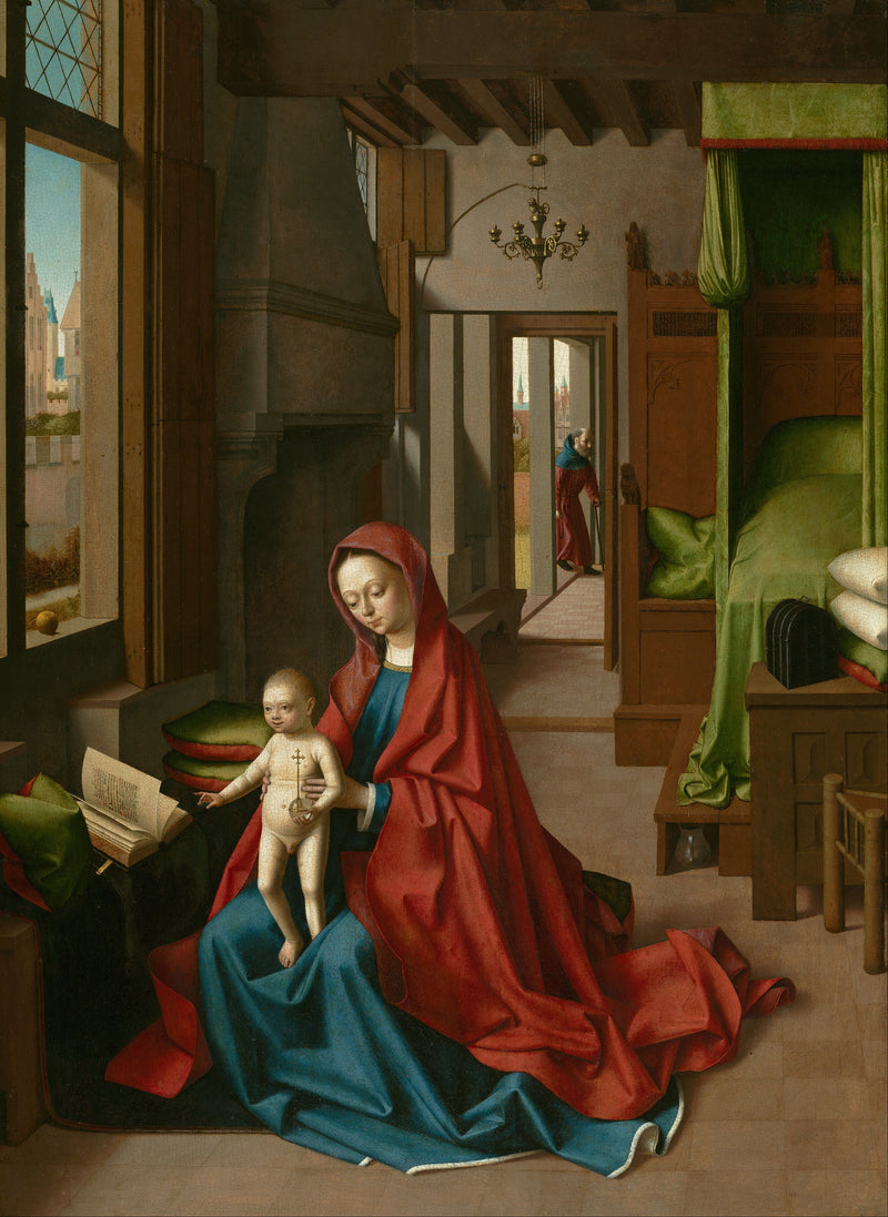 Дева Мария с Младенцем в домашней обстановке - Petrus Christus
