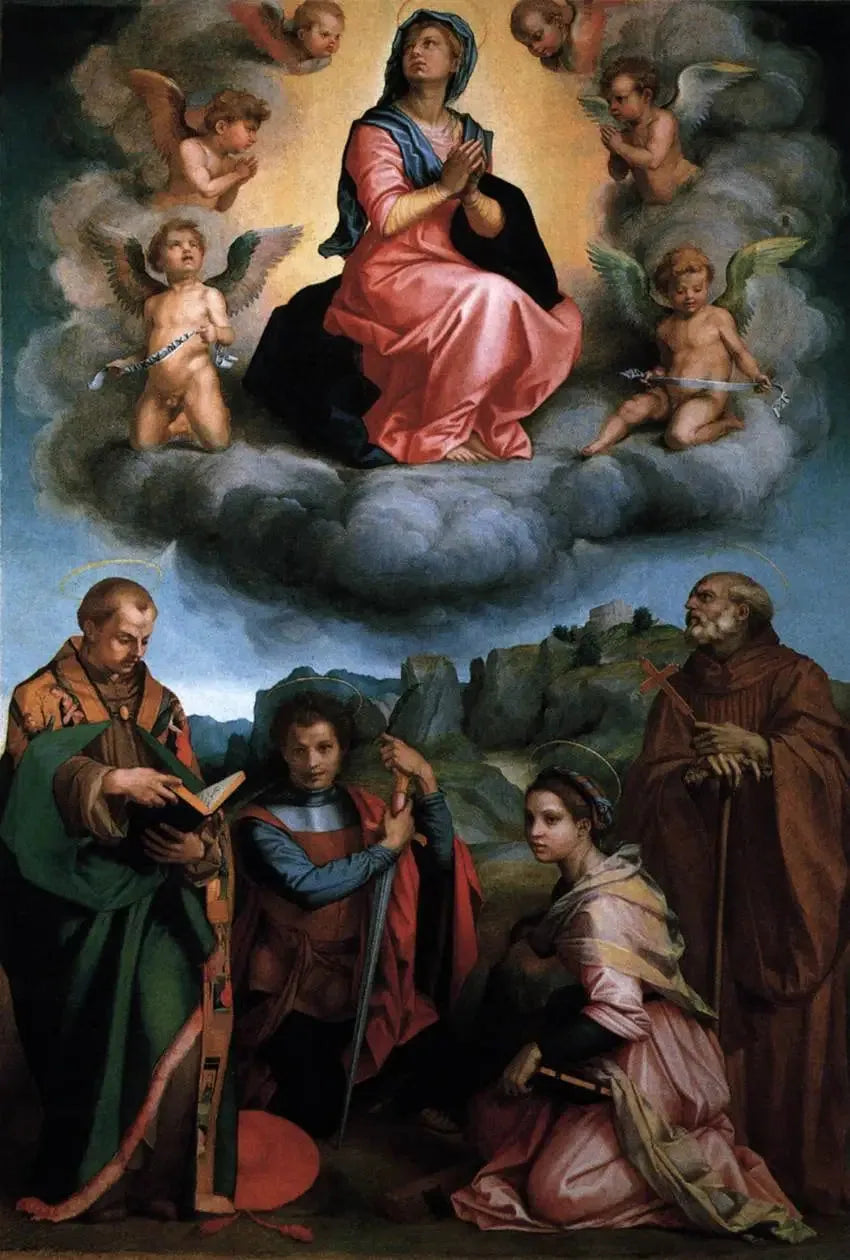 Дева в славе с четырьмя святыми (Андреа дель Сарто) - Andrea del Sarto