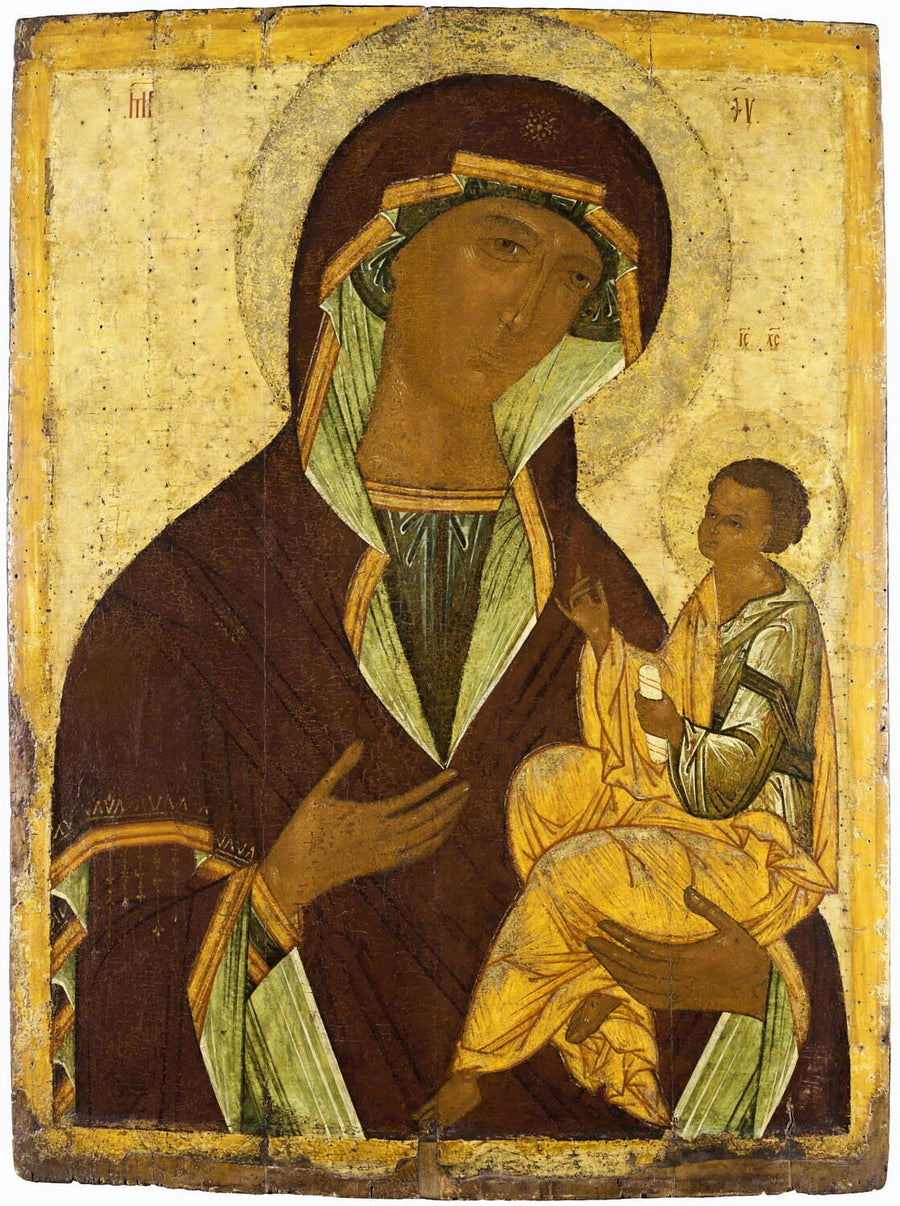 Vierge à l'Enfant géorgienne (Gruzinskaja) - Russie Novgorod