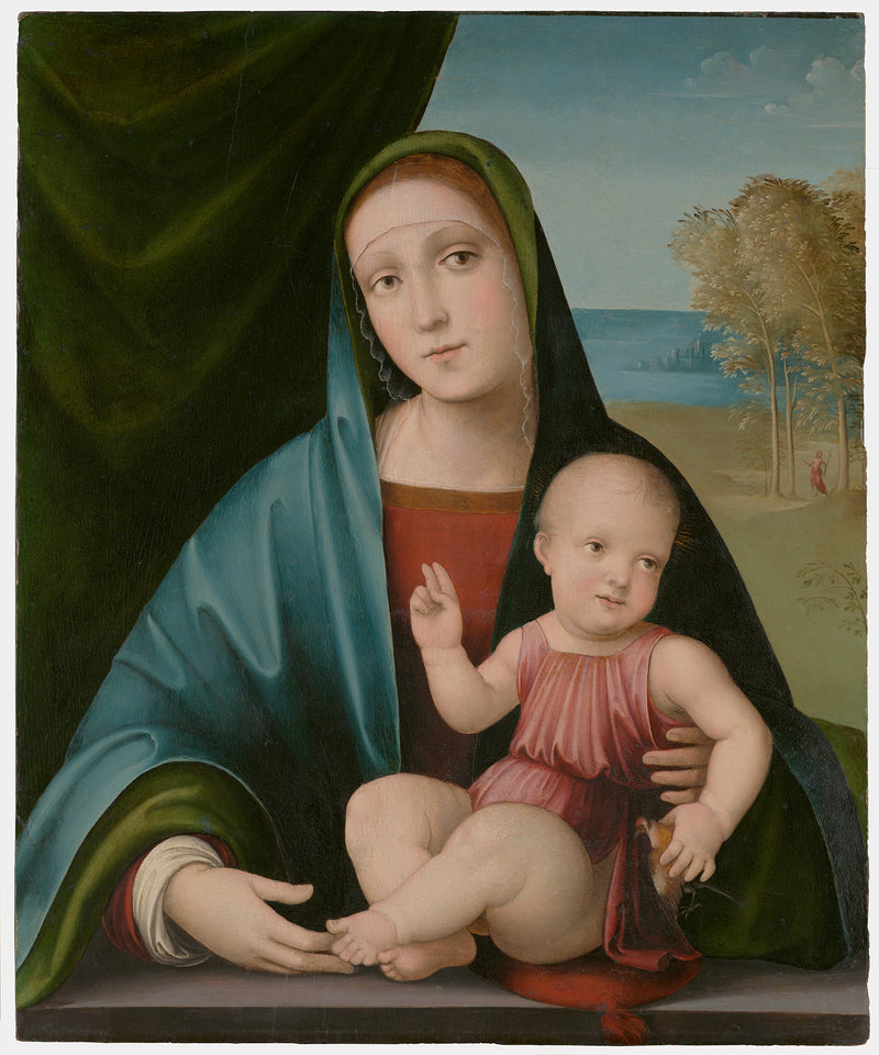 Дева и Младенец на парапете - Франческо Франча