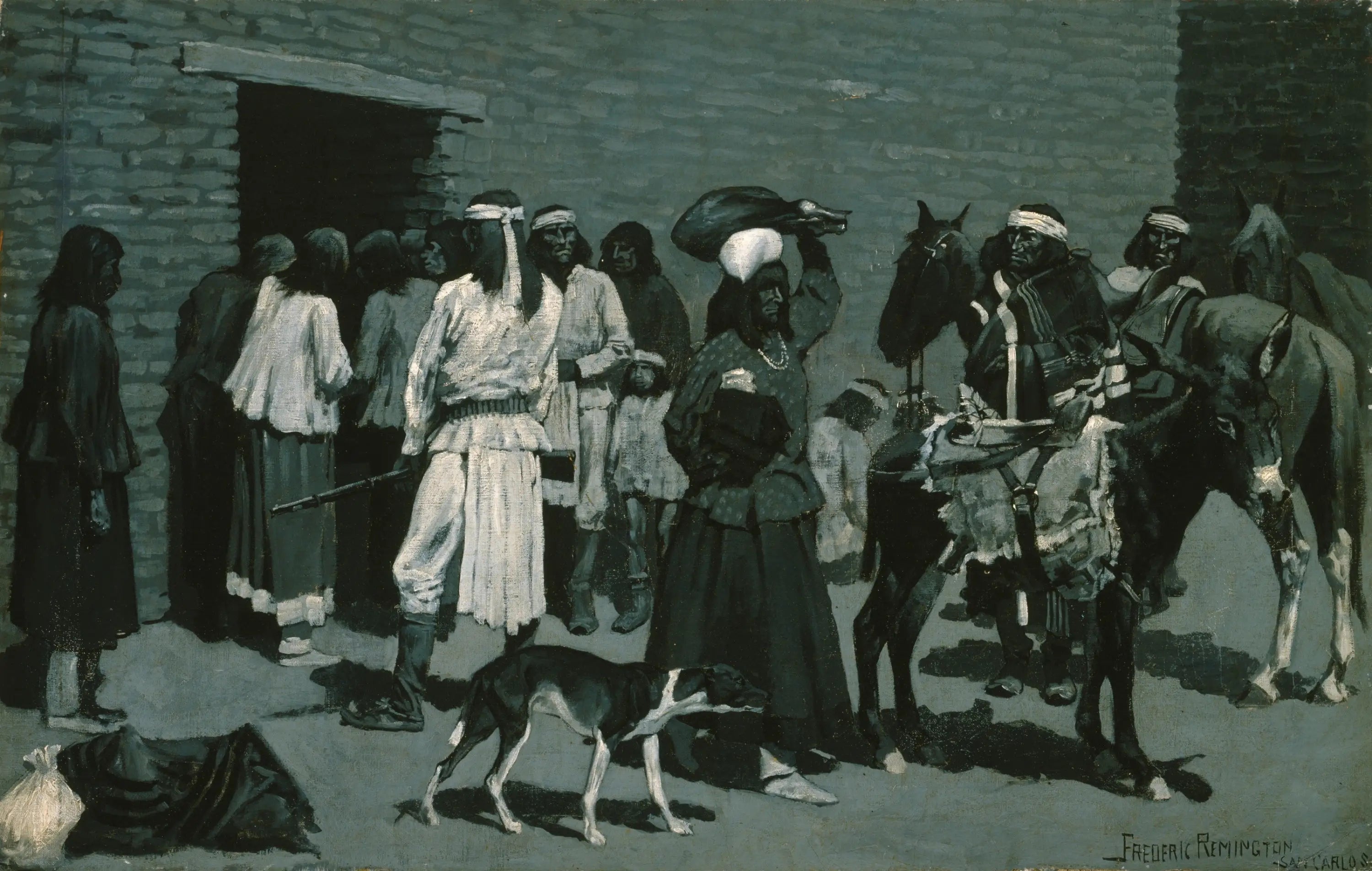 Village indien Pueblo - Frederic Remington - Alpha Reproduction