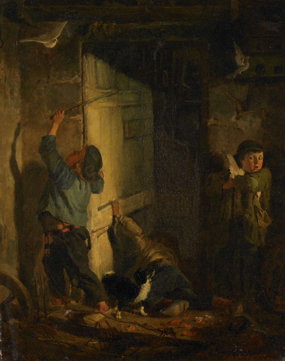 Voler le perchoir du pigeon - Frederick Arthur Bridgman - Alpha Reproduction