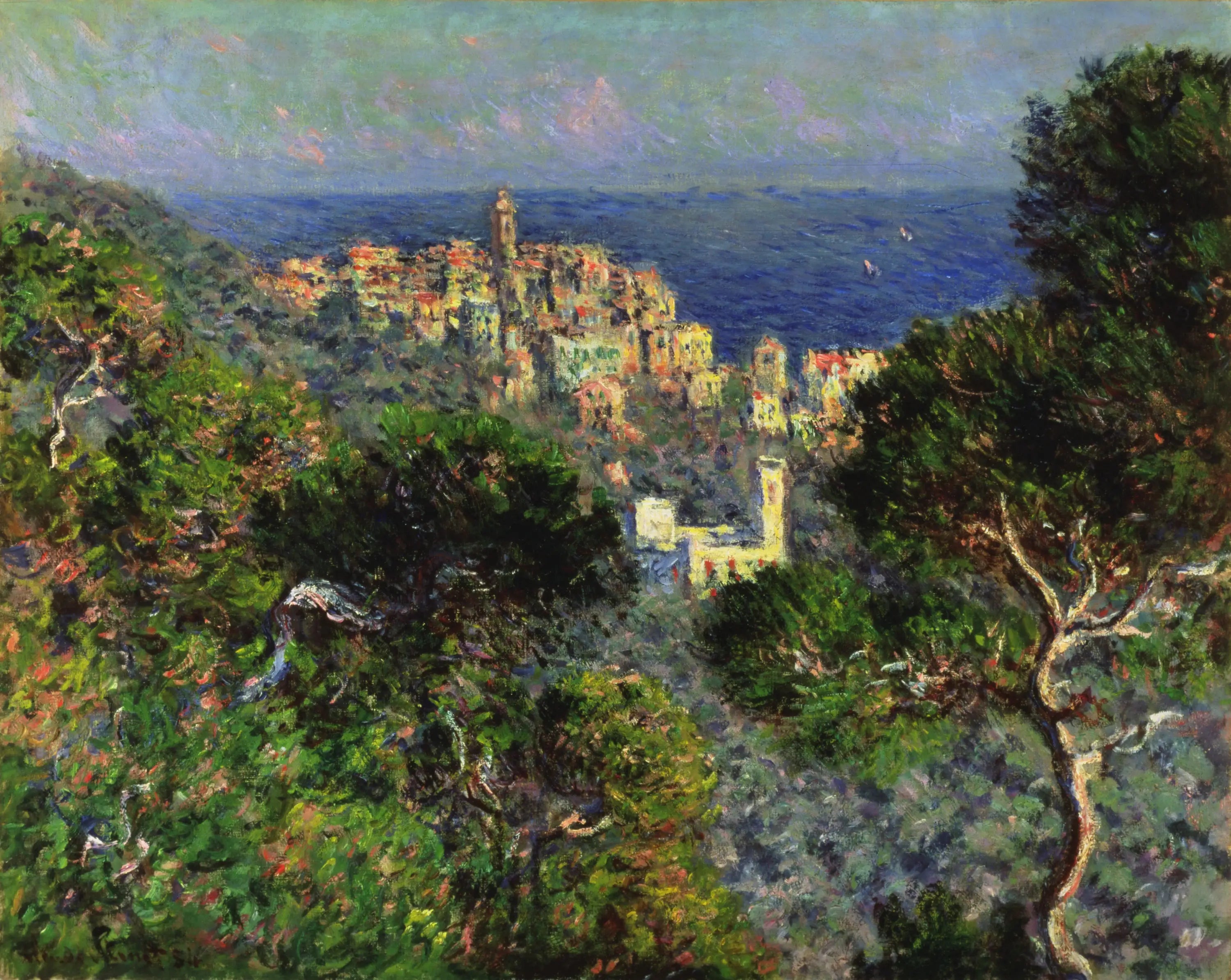 Reproduction du tableau « Vue de Bordighera - Claude Monet » par Alpha Reproduction en peinture à l’huile