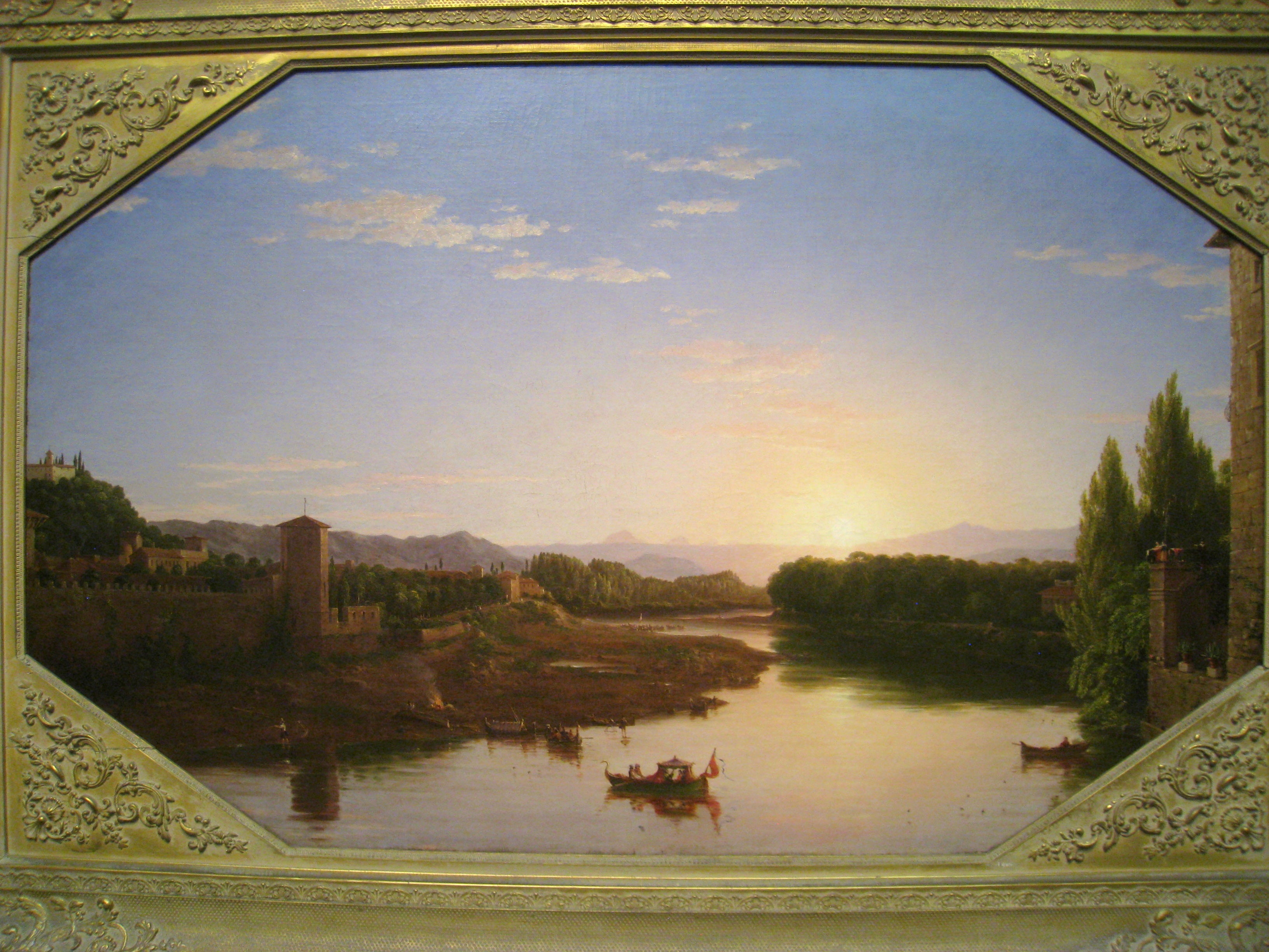 Vue de l’Arno près de Florence - Thomas Cole - Alpha Reproduction