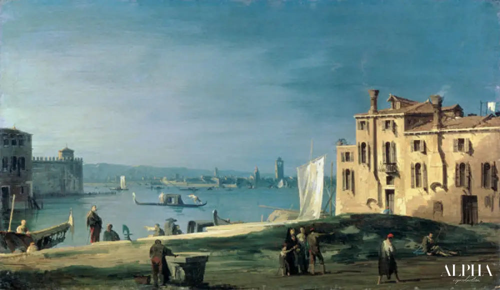 Vue de San Pietro sur l'île de Murano - Giovanni Antonio Canal - Reproductions de tableaux et peintures haut de gamme