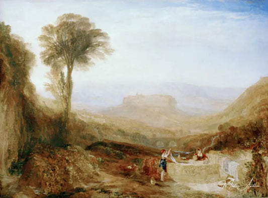 Vue d'ensemble d'Orvieto - William Turner - Reproductions de tableaux et peintures haut de gamme