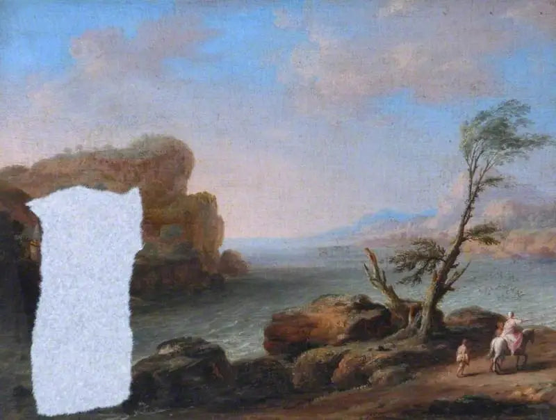 Vue du bord de mer avec des personnages - Claude Lorrain - Alpha Reproduction