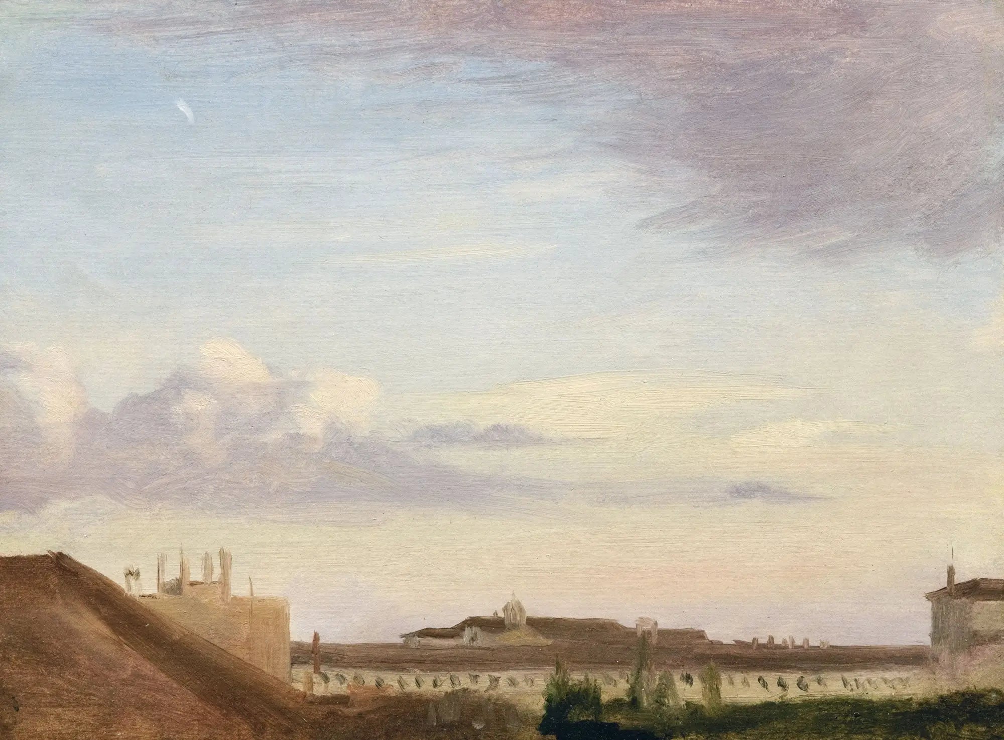 Reproduction du tableau « Vue du Quirinal - Edgar Degas » par Alpha Reproduction en peinture à l’huile