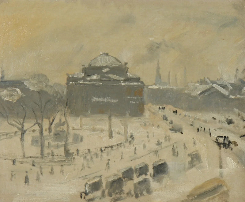 Vue sur Kongens Nytorv, Copenhague. - Michael Peter Ancher
