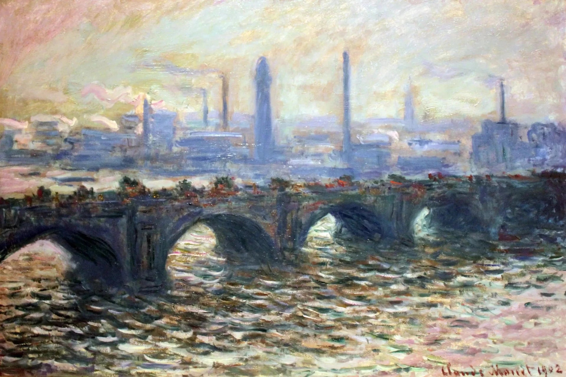 Die Waterloo-Brücke de Claude Monet, 1902 – Hamburger Kunsthalle