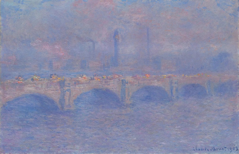 Мост Ватерлоо, эффект солнца - Клод Моне