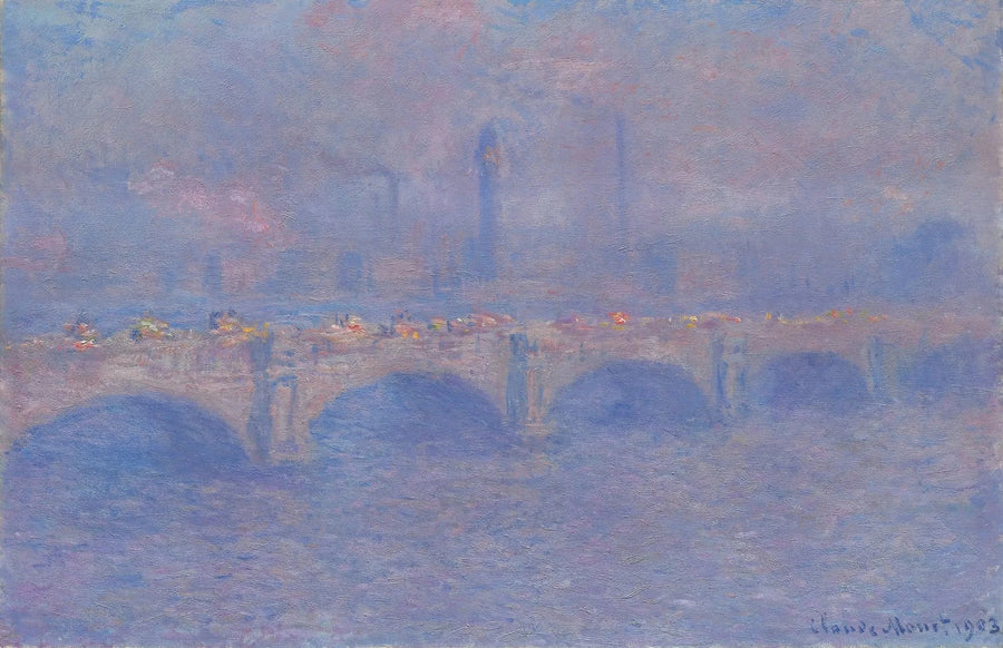 Мост Ватерлоо, эффект солнечного света - Клод Моне