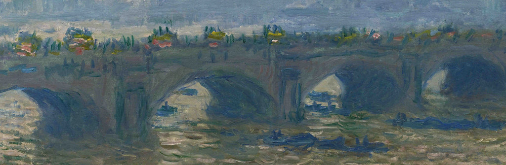 Détail des arches, des barges et de la circulation de Waterloo Bridge W1561
