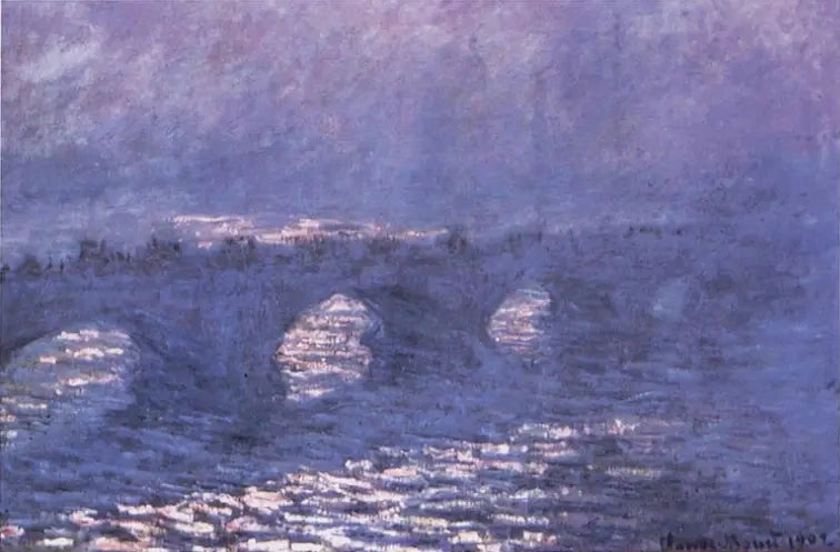 Waterloo Bridge, effet de soleil dans la brume de Claude Monet – Caracas, Wildenstein 1577