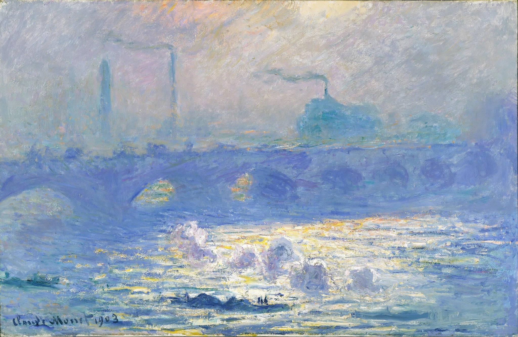 Waterloo Bridge, effet de soleil de Claude Monet – Denver Art Museum 1935.15