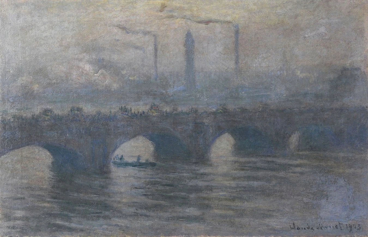 Мост Ватерлоо, серая погода W1562 - Клод Моне