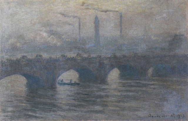 Мост Ватерлоо, серая погода W1562 - Клод Моне