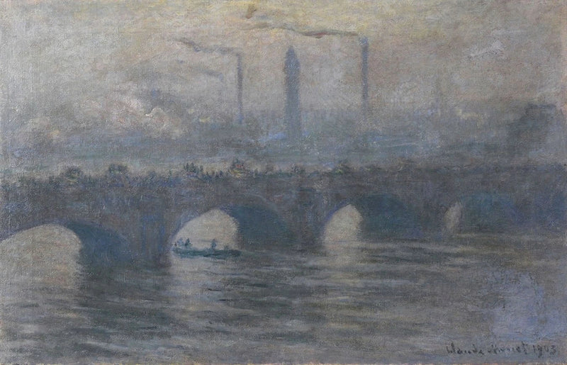 Мост Ватерлоо, серая погода W1562 - Клод Моне