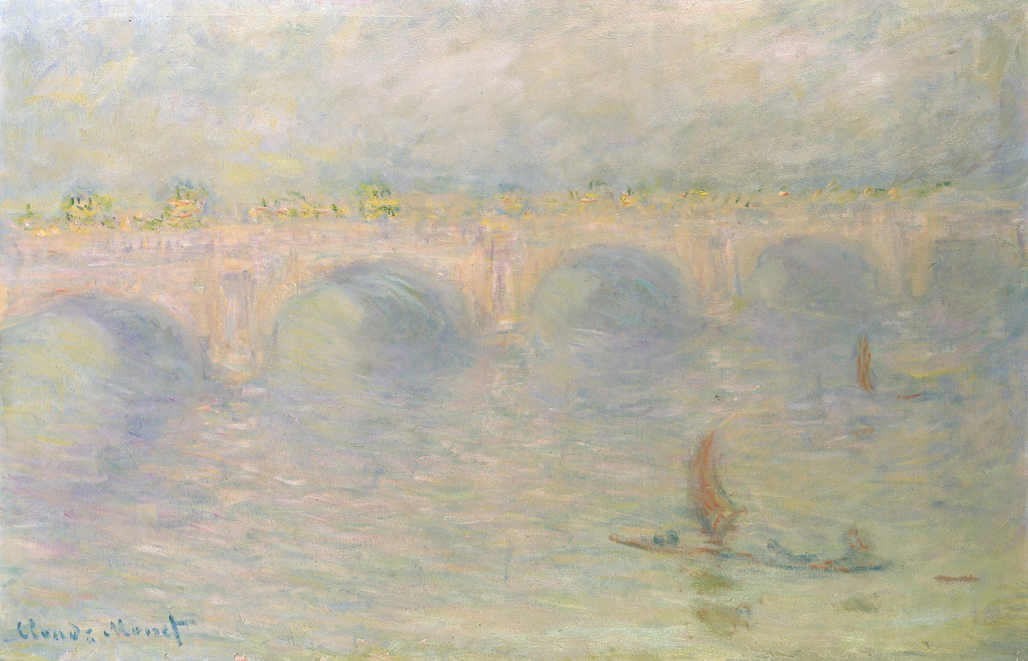 Waterloo Bridge, effet de soleil de Claude Monet, 1899–1901 – Fondation Bührle 74, Wildenstein 1593