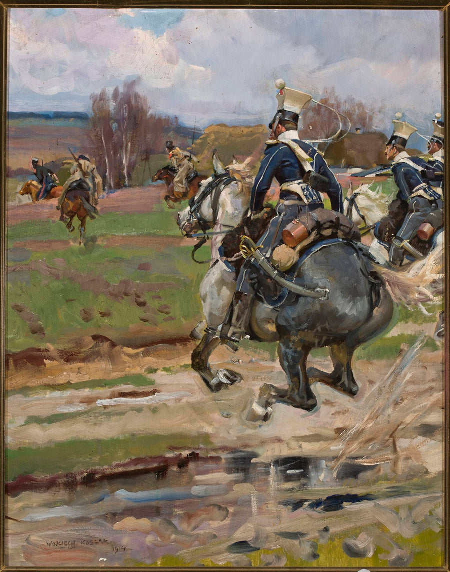 Charge des uhlans à Somosierra - Wojciech Kossak