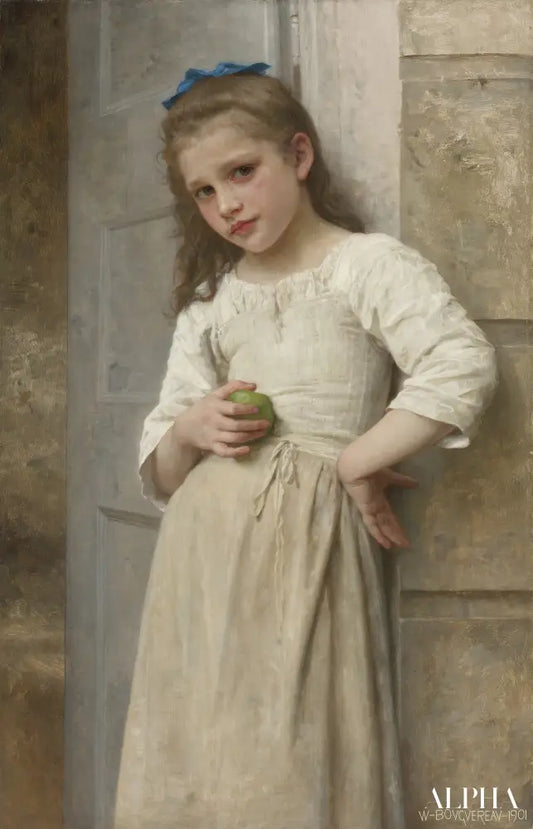 Yvonne sur le pas de la porte - William Bouguereau - Reproductions de tableaux et peintures haut de gamme